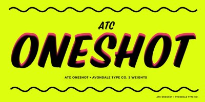 ATC Oneshot Font Family free download – Script font preview