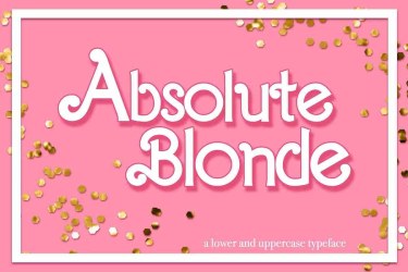Absolute Blonde Font free download – Vintage font preview