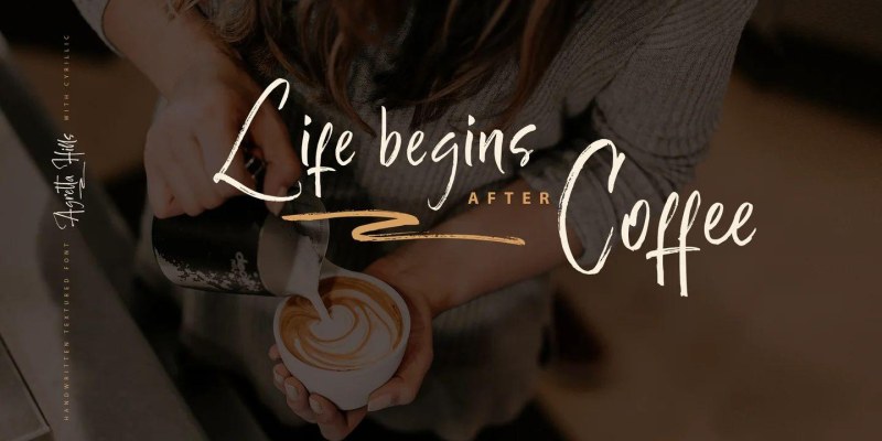 Agretta Hills Font Family free download preview 7 – Script And Handwritten font