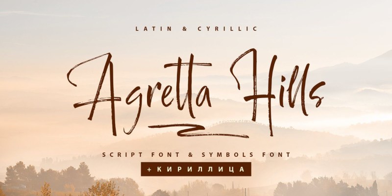 Agretta Hills Font Family free download preview 11 – Script And Handwritten font