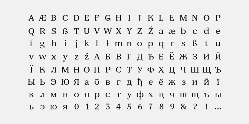Alarionsa Serif Font Family free download preview 6 – Serif Fonts font