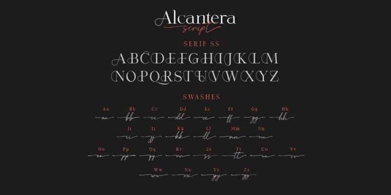 Alcantera Font Duo free download preview 5 – Serif Fonts font