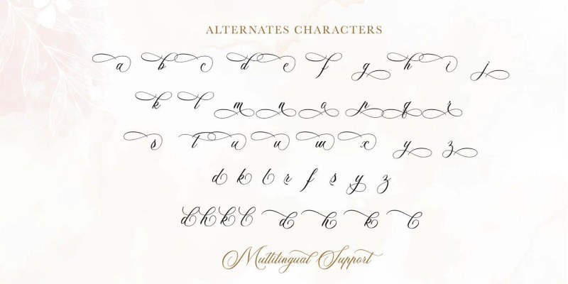 Alexandra Calligraphy Font free download preview 1 – Calligraphy Fonts font