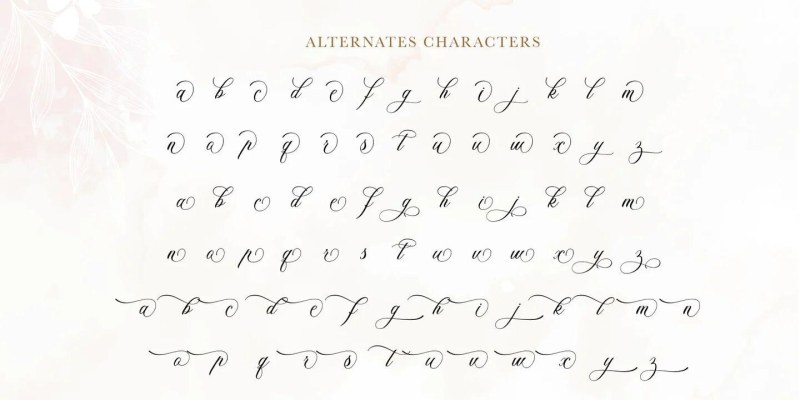 Alexandra Calligraphy Font free download preview 2 – Calligraphy Fonts font