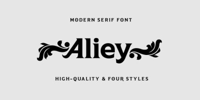 Aliey Font free download – Bold font preview