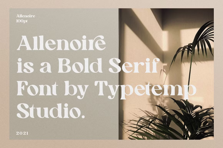 Allenoire Font free download preview 3 – Serif Fonts font