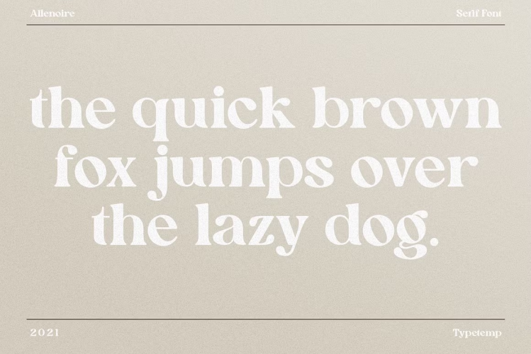 Allenoire Font free download preview 9 – Serif Fonts font