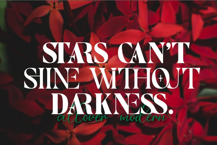 Allover Modern Font free download preview 1 – Display Fonts font