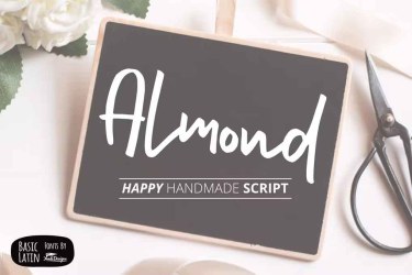 Almond Font free download – Script font preview