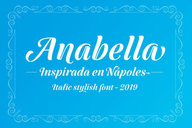 Anabella Italic Font free download – Script And Handwritten font preview