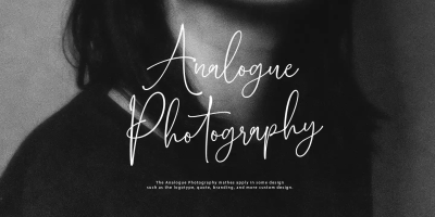 Analogue Photography Font free download – Script And Handwritten font preview