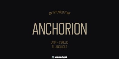 Anchorion Font free download – Modern Fonts font preview