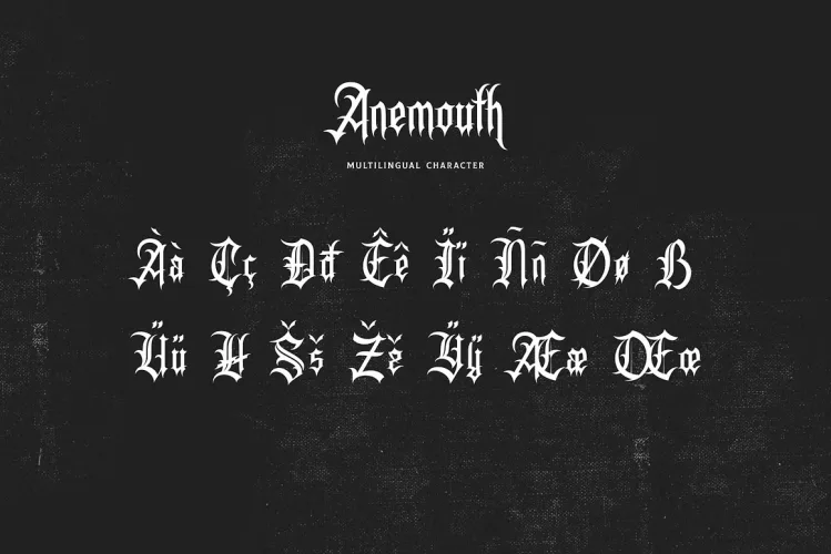 Anemouth Font free download preview 8 – Decorative Fonts font
