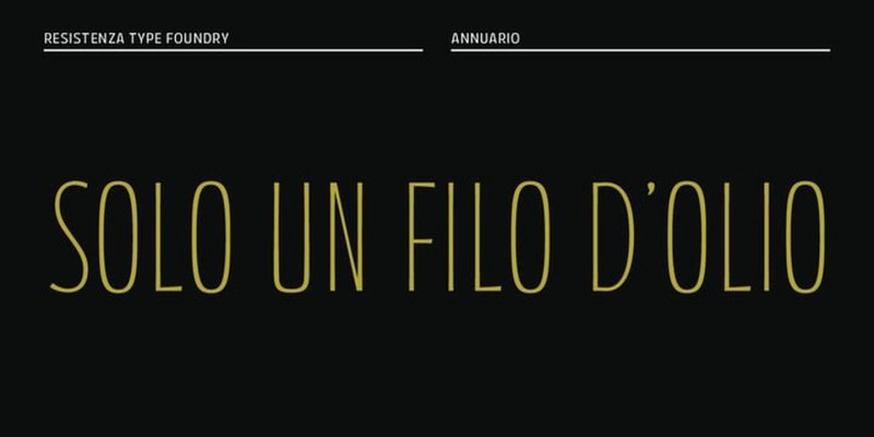 Annuario Font Family free download preview 4 – Sans Serif Fonts font