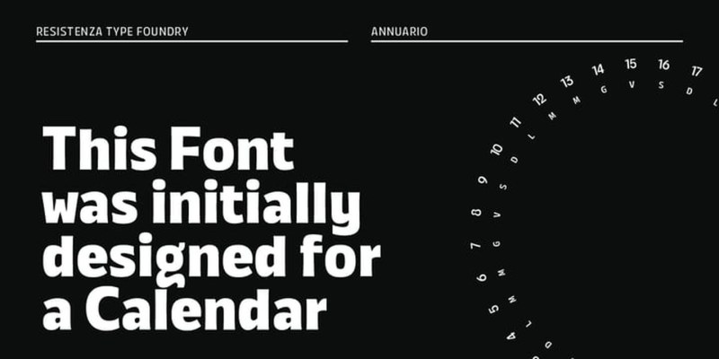 Annuario Font Family free download preview 6 – Sans Serif Fonts font