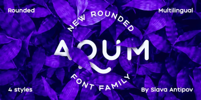 Aqum Two Font Family free download – Bold font preview