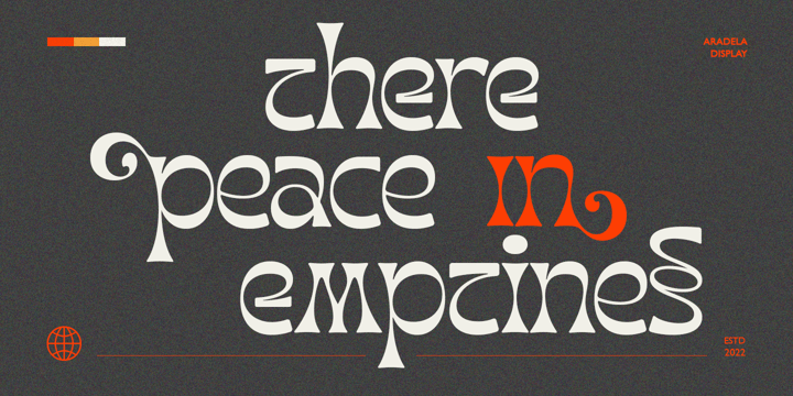 Aradela Display Font free download preview 3 – Display Fonts font