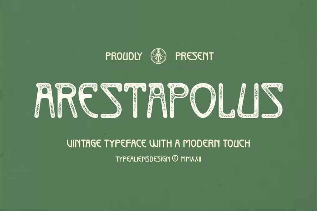 Arestapolus Font free download – Sans Serif Fonts font preview image for Windows and Mac