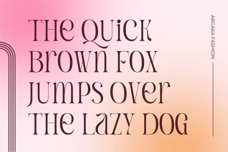 Argaka Fashion Font free download preview 1 – Serif Fonts font