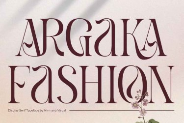 Argaka Fashion Font free download – Display font preview