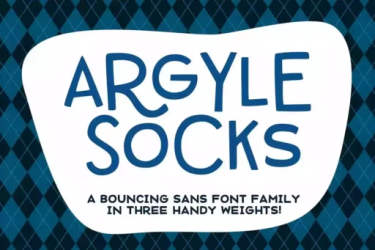 Argyle Socks Font free download – Display font preview