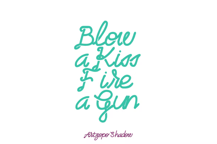 Artzopo Font free download preview 1 – Script And Handwritten font