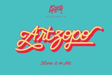 Artzopo Font free download – Script And Handwritten font preview