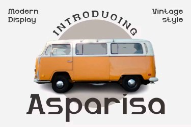 Asparisa Font free download – Display font preview