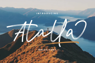 Atalla Font free download – Brush Fonts font preview