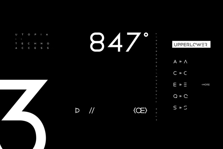 Atom Font free download preview 2 – Sans Serif Fonts font
