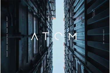 Atom Font free download – Display font preview