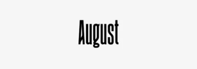 August Font free download – Display Fonts font preview