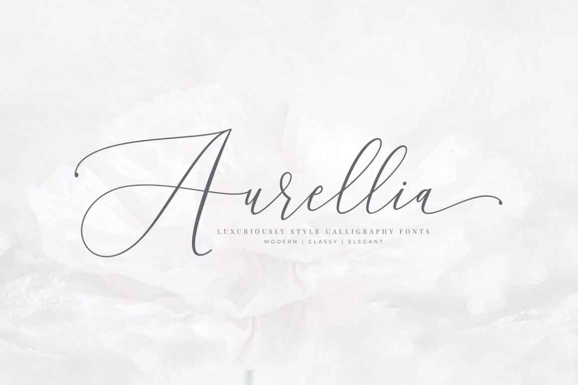 Aurellia Font free download – Script And Handwritten font preview image for Windows and Mac