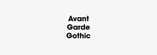 Avant Garde Gothic Font free download preview 4 – Sans Serif Fonts font