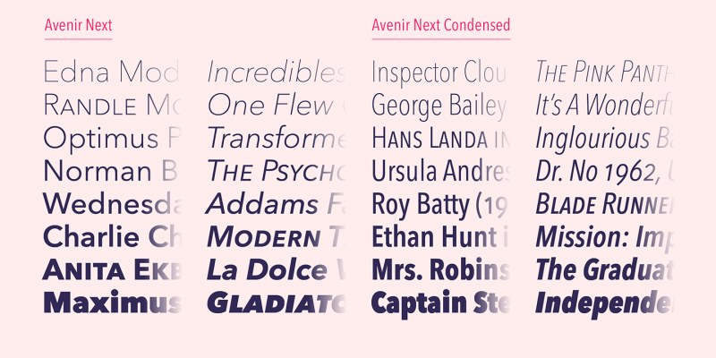 Avenir Next Font free download preview 2 – Sans Serif Fonts font