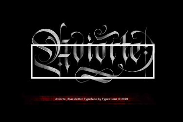 Aviorte Font free download – Blackletter Font font preview