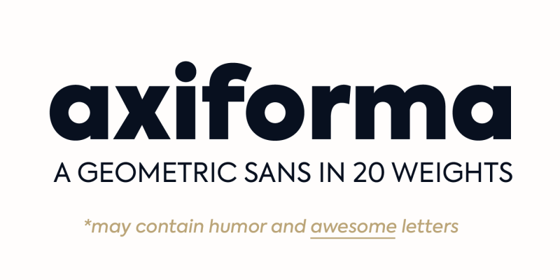 Axiforma Font free download preview 1 – Sans Serif Fonts font