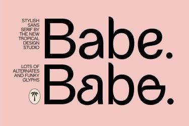 Babe – Sans Serif Font – free font for logos