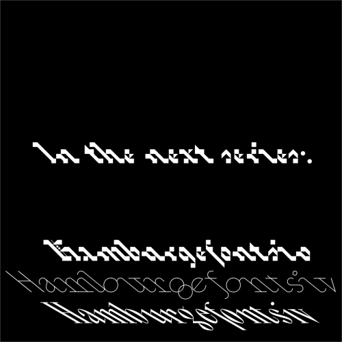 Backslanted Font free download preview 1 – Decorative Fonts font