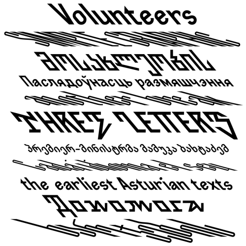 Backslanted Font free download preview 2 – Decorative Fonts font