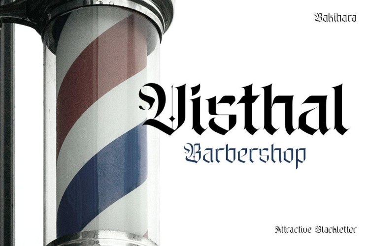 Bakihara – Blackletter Font Family free download preview 9 – Font Family font