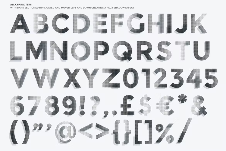 Bank Nue Font free download preview 2 – Decorative Fonts font
