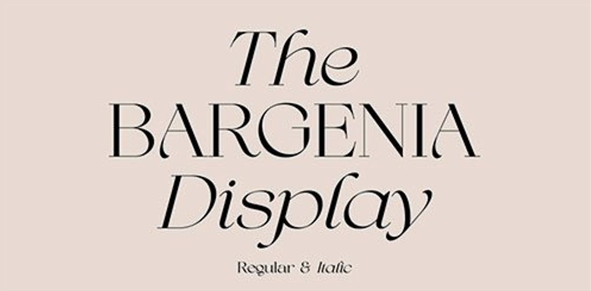 Bargenia Font Family free download – Display Fonts font preview image for Windows and Mac
