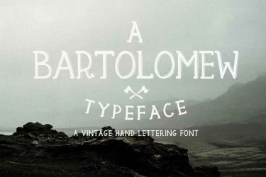 Bartolomew Font free download – Vintage font preview
