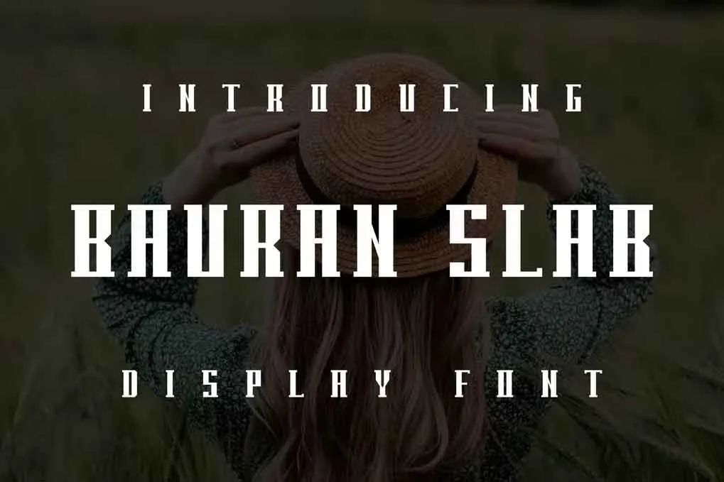 Bauran Slab Font free download – Serif Fonts font preview image for Windows and Mac