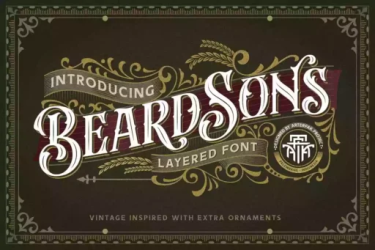 Beardsons Font free download – Vintage font preview