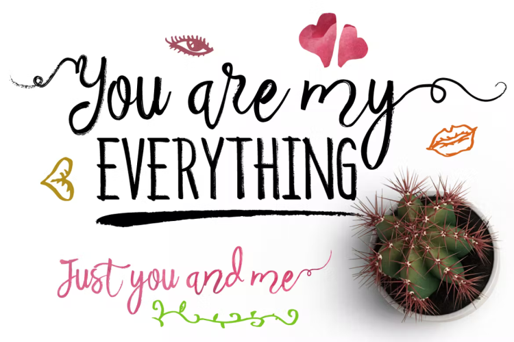 Beauty Heart Script Font free download preview 2 – Script And Handwritten font