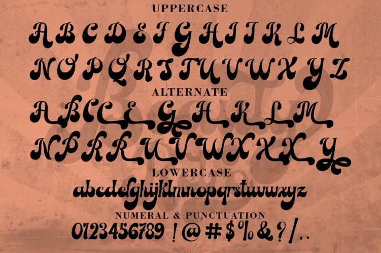 Beauty Retro Font free download preview 5 – Script And Handwritten font