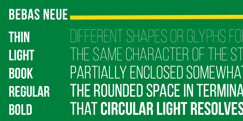 Bebas Neue Font free download preview 3 – Sans Serif Fonts font