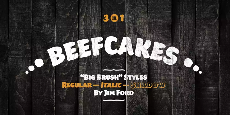 Beefcakes Font free download preview 5 – Display Fonts font